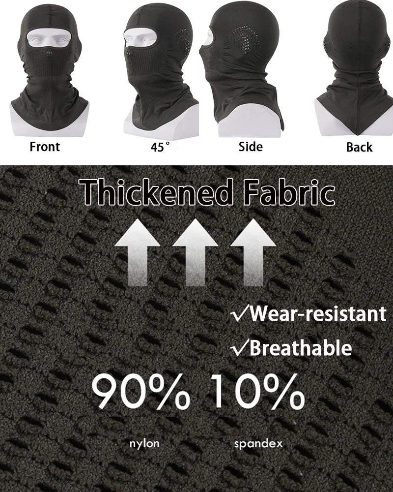 Military Tactical Balaclava Face Mask - Breathable, Dustproof, Wear-Resistant for Army, Police, Motorcycle Helmet Liner