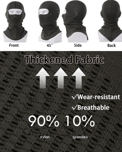 Military Tactical Balaclava Face Mask - Breathable, Dustproof, Wear-Resistant for Army, Police, Motorcycle Helmet Liner