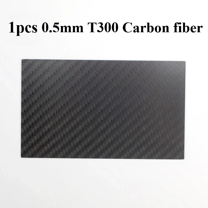 Real Carbon Fiber Plate 125×75mm - High-Strength Composite Sheet for Drone DIY Projects, 0.5–5mm Thickness