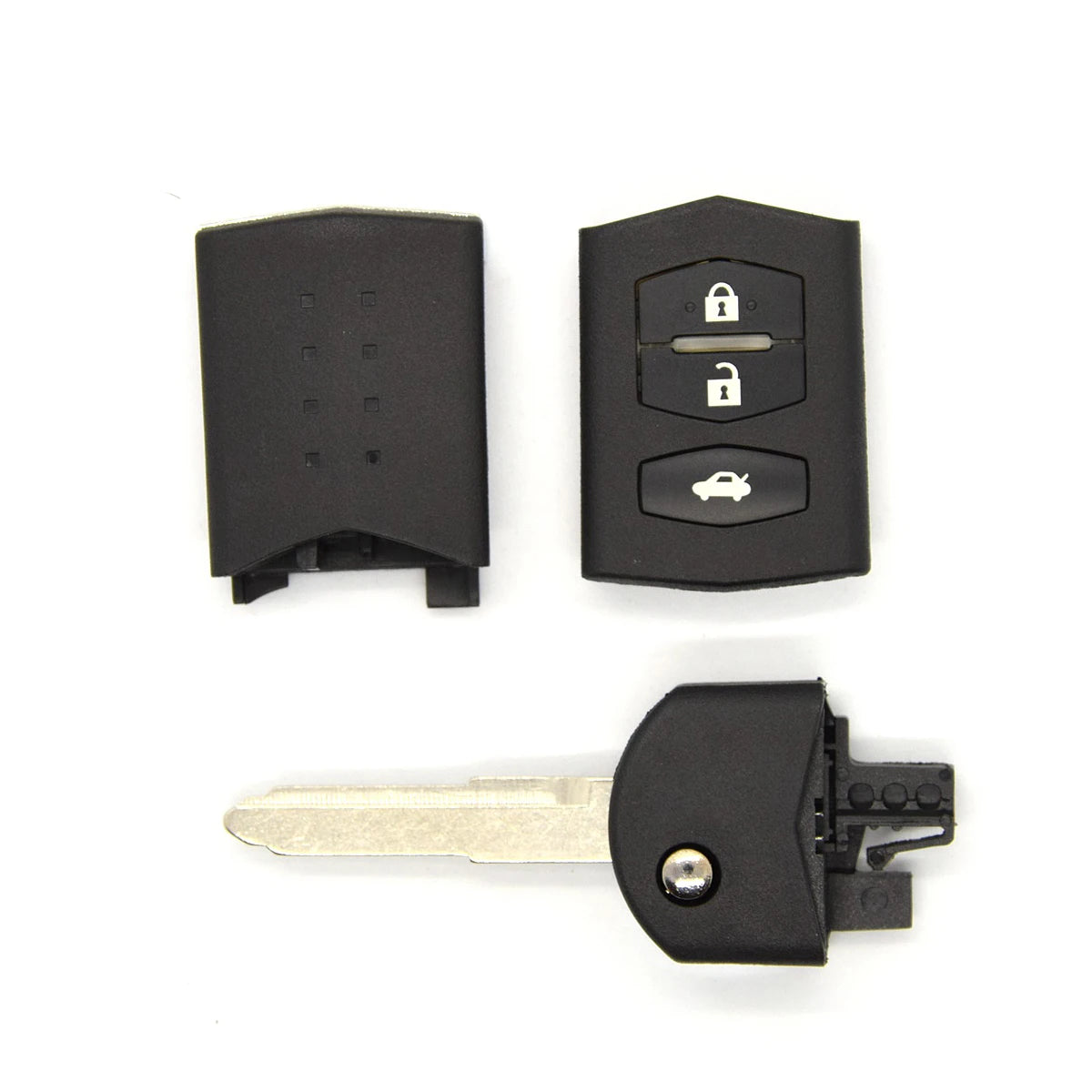 BEST KEY Flip Folding Remote Car Key Case – 2/3 Buttons for MAZDA 3, 5, 6, M6, RX8, MX5 with Uncut Blade