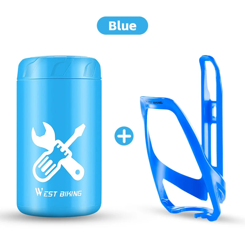 WEST BIKING Bicycle Repair Tool Capsule – Portable Waterproof Toolkit with Bottle Cage for MTB & Road Bikes