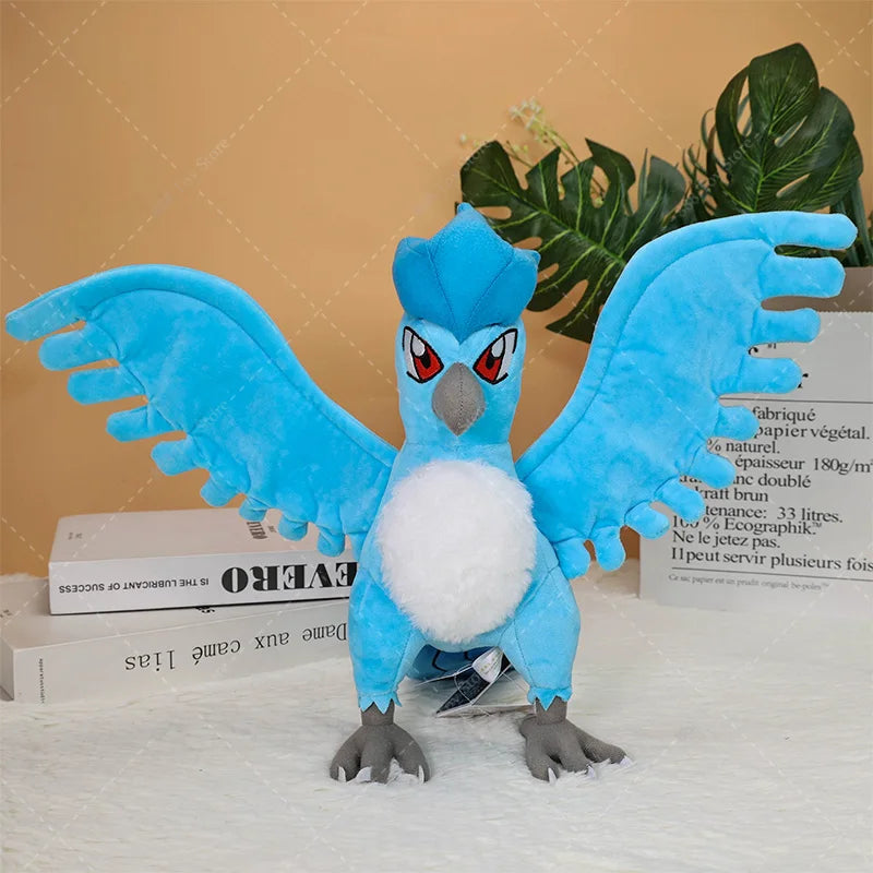 Anime Shiny Pokémon Plush Toys — Charizard, Mega Evolution X, Articuno & Lucario Stuffed Dolls Christmas Gift for Kids