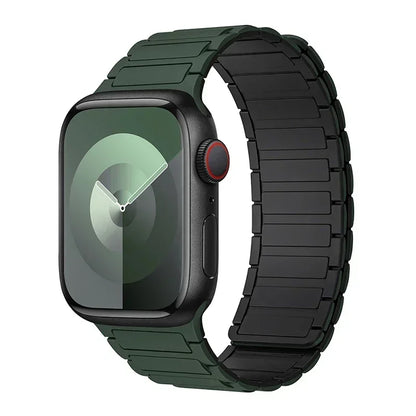 Magnetic Silicone Loop Strap for Apple Watch — 38mm-49mm iWatch Series 3-9 & SE Ultra 2