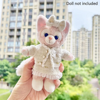 17cm Labubu Plush Doll Clothes - Kpop EXO Idol Outfit V1 V2 Black Dress Suit Accessories Gift