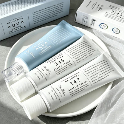 Dr.Althea Korean Skincare Cream - 345 Relief & 147 Barrier Repair Moisturizing Cream with Antioxidant Care & Vitamin C Essence