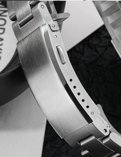Watchdives Stainless Steel Watch Clasp – 16mm/18mm/20mm/22mm Folding Safety Milled Deployant Replacement Buckle