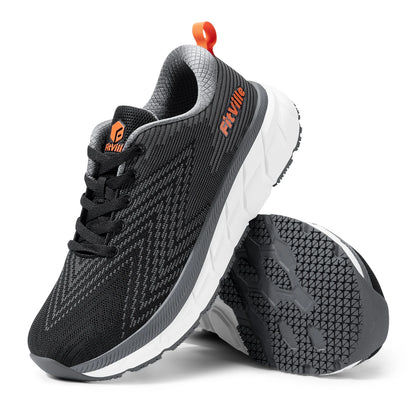 FitVille Men’s Wide Toe Box Running Shoes – Cushioned, Non-Slip, Lightweight & Breathable Extra Wide Width Sneakers