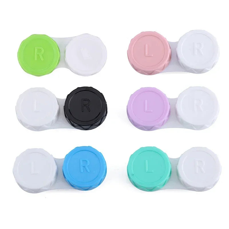 Color Contact Lens Case Set – Tweezers & Suction Stick Eye Care Tool Kit for Lens Insertion & Storage Container