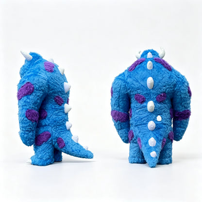Blue-Haired Monster Inflatable Costume - Customizable Cartoon Mascot Walking Performance Outfit