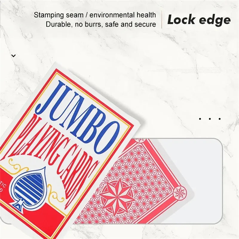 Jumbo Playing Cards — 2/4/6/9x Large Size Creative Design for Magic Tricks, Board Games & Fun Party Games for Adults