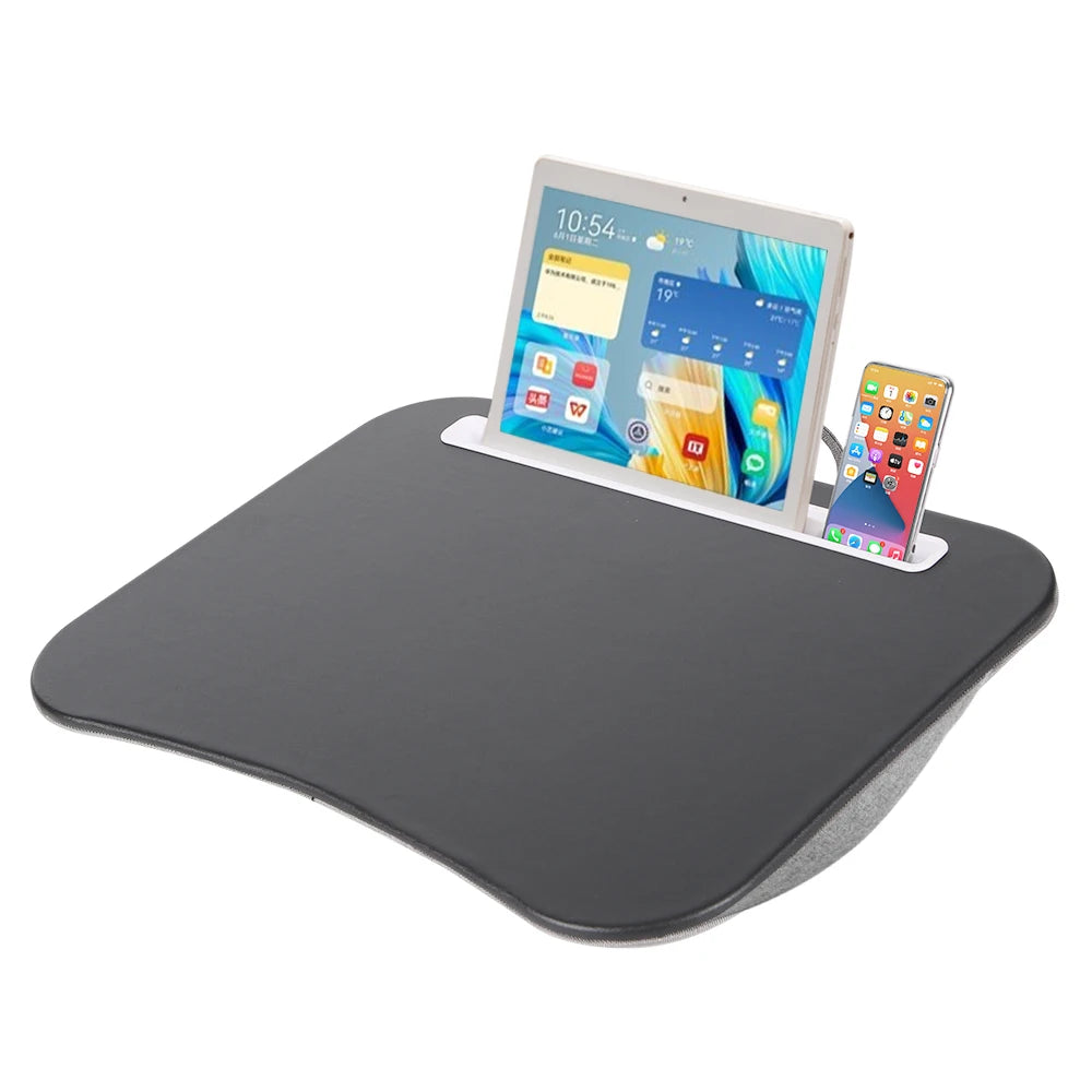 MUMUCC Multifunctional Laptop Desk - Cushioned Pillow Table with Foam Fill and Large Hard Mouse Pad
