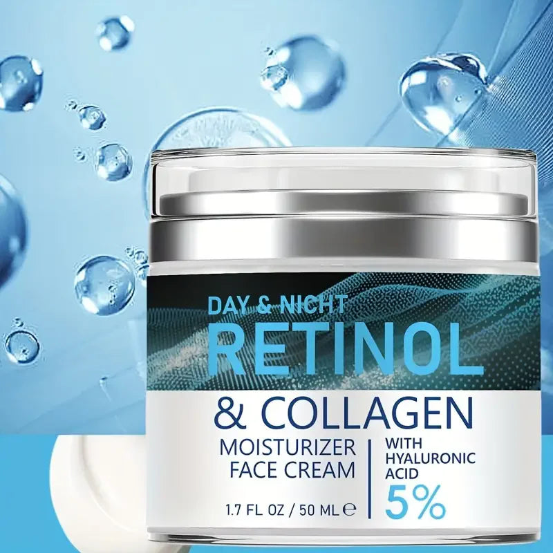 ENVISHA Retinol Collagen Face Cream - Deep Hydration, Skin Brightening and Fine Line Care Moisturizer
