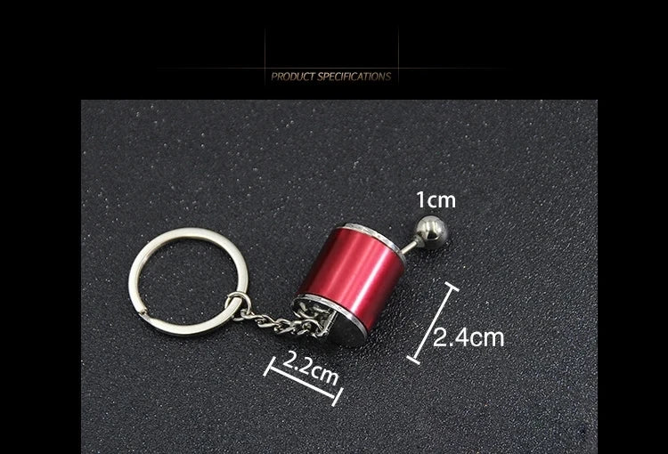 Mini Turbocharger Keychain - Spinning Turbine Keyring for Car Interior Accessories & Key Fob