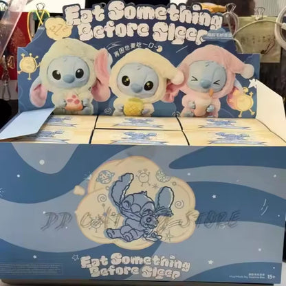 Miniso Disney Stitch Blind Box — “Eat Something Before Sleep” Vinyl Plush Doll Pendant, Surprise Gift Toy
