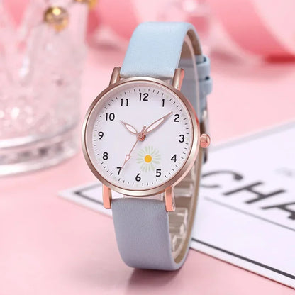 Luxury Women's Luminous Watch - Retro Quartz Wristwatch with Backlight and Leather Strap, Montre Femme