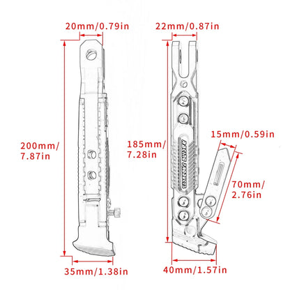 Metal Motorcycle Side Kickstand - Heavy Duty Foot Bracket Parking Stand for Stable Motorbike Support