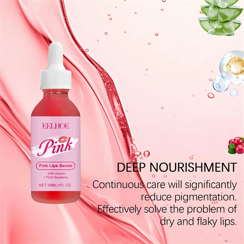Instant Lip Plumping Serum - Nourishing Moisturizing Anti-Wrinkle Lip Gloss for Fuller Sexy Lips
