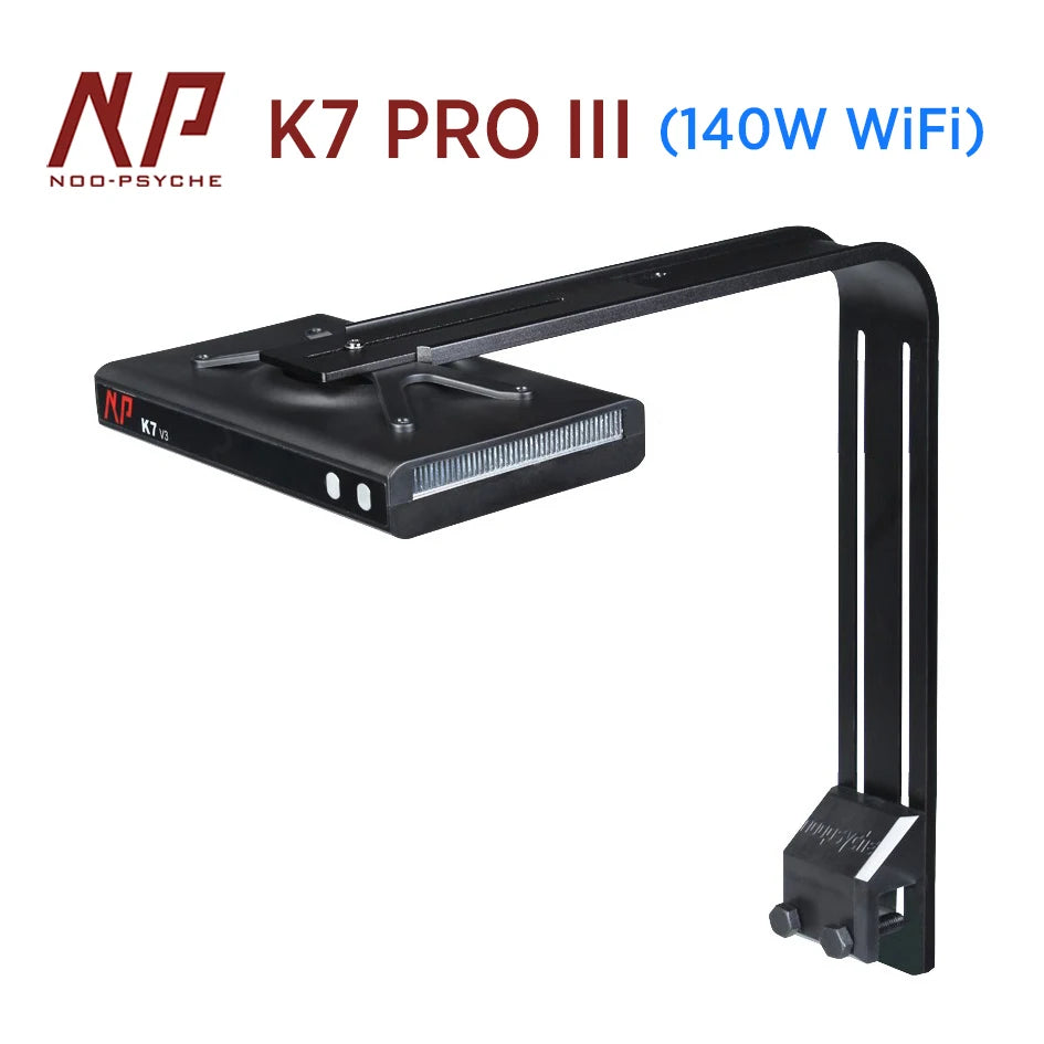 Noopsyche NP K7 Pro V3 III 140W WiFi App Control Full Spectrum LED Light for Coral Reef SPS/LPS Saltwater Aquariums