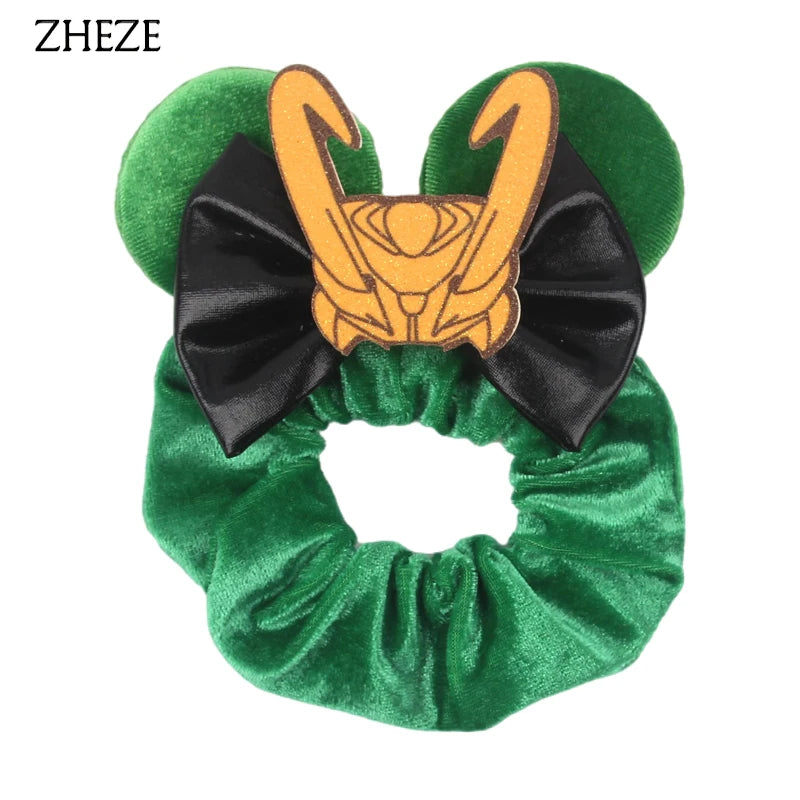 Velvet Mouse Scrunchies - Cute Elastic Ponytail Holders & Hair Accessories for Girls