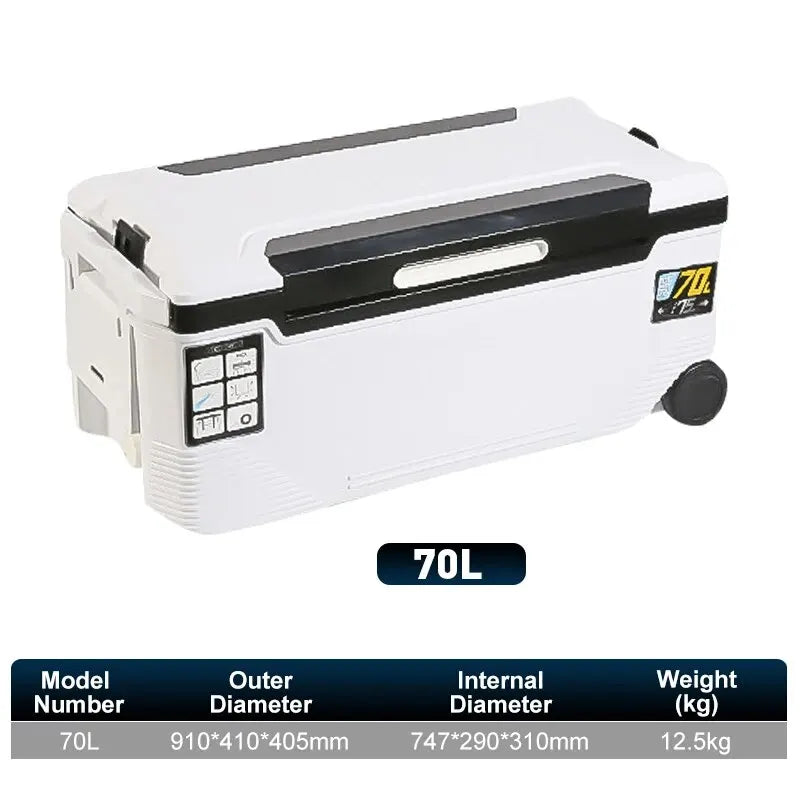 Fishing Cooler Box - Portable Insulated Fish Storage & Tackle Gear Box with Air Holes