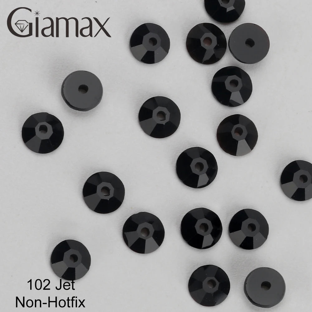 Giamax Purple Velvet Topaz Crystal Rhinestones - Flatback AB Sewing Stones for Garments, Clothes & Bags