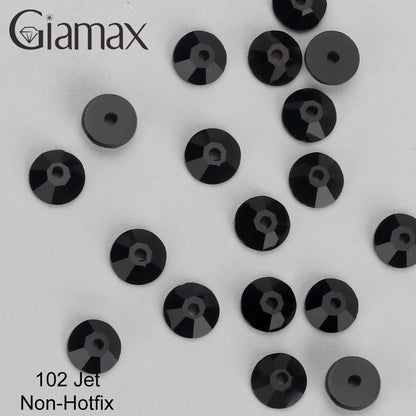 Giamax Purple Velvet Topaz Crystal Rhinestones - Flatback AB Sewing Stones for Garments, Clothes & Bags