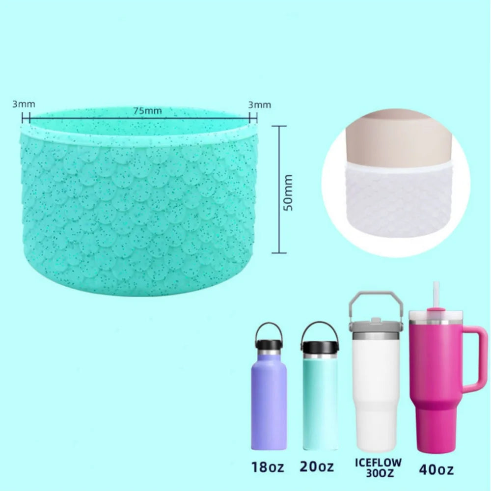 Silicone Boot Sleeve for Stanley 40oz/30oz Tumbler - Protective Bottom Bumper & Cup Cover - Kitchen Accessories
