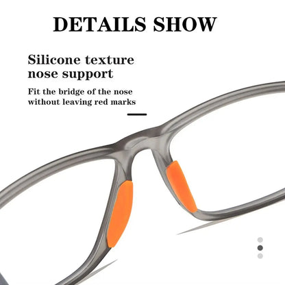 Multifocal Progressive Reading Glasses – TR90 Frame, Anti-Blue Light Sports Eyeglasses for Men & Women, Ultralight Bifocal for Presbyopia