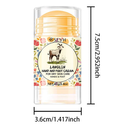 SEYH 40g Moisturizing Lotion for Dry Cracked Hands & Feet, With Lanolin, Hyaluronic Acid & Vitamin E, Long-Lasting Skin Repair Cream