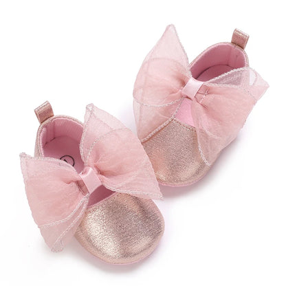 Infant Princess Pre-Walker Shoes - Bowknot Soft Sole Sandals for Baby Girls 0–1 Year