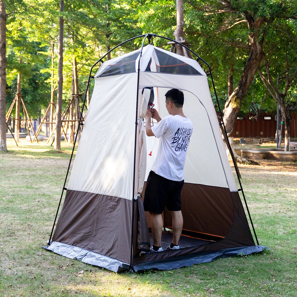 Portable Outdoor Privacy Shower Tent – Double-Layer Sun Shelter for Camping, Dressing, Changing Room, Toilet, Hiking, Fishing & Picnic