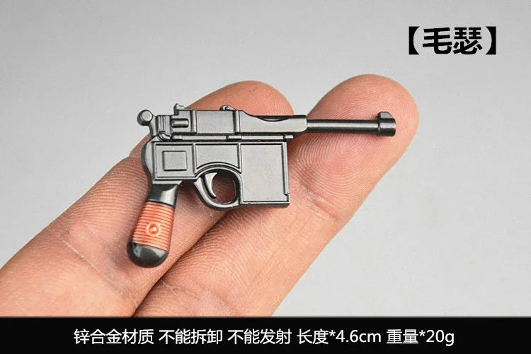 1/6 Scale Miniature Gun Set – Plastic P92, M1911, 98K, MP5K Rifles for 12" Action Figure Doll Accessories