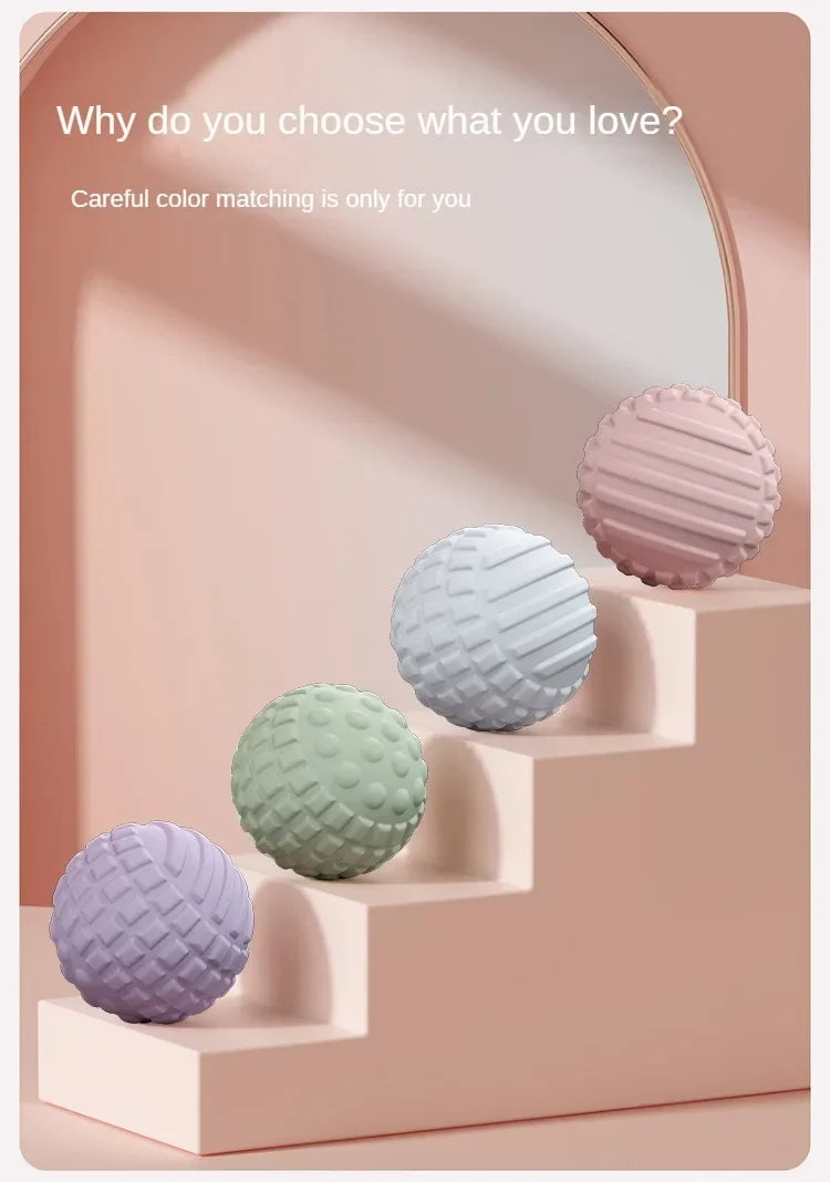 Yoga Foot Massage Ball — Handheld Acupressure Tool for Muscle Relaxation, Shoulder, Neck & Pain Relief