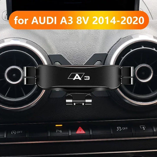 Audi A3 S3 8V Phone Holder - Air Vent Gravity Mount GPS Navigation Stand Car Accessory 2014-2020