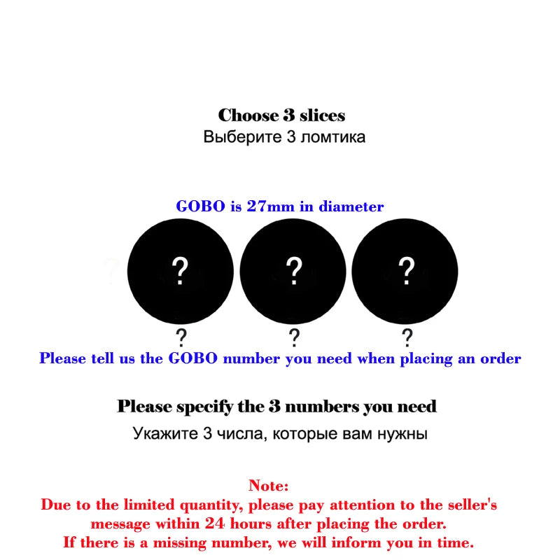 27mm Gobo Pattern Light - 22mm Creative Small Projection Auxiliary Scene Lighting Accessory
