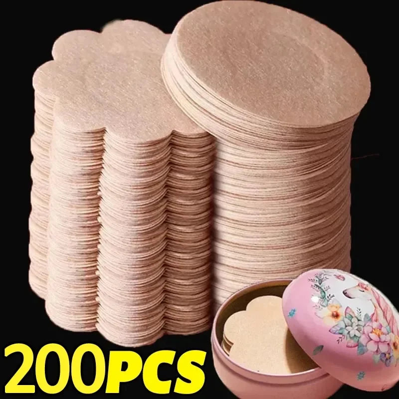 Invisible Nipple Cover Stickers - Self-Adhesive Breast Lift Tape and Disposable Bra Pasties for Women