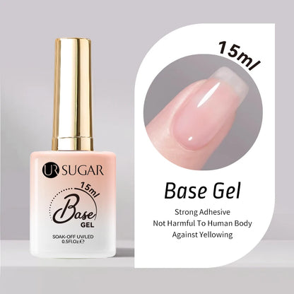 UR SUGAR 15ml Jelly Milky White Gel Polish – Translucent UV Soak Off Nail Art Varnish Semi-Permanent Fashion Nail Color