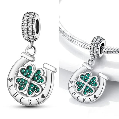 Chameleon Luminous Firefly & Butterfly Silver-Plated Charms - 925 Silver for DIY Bracelet Jewelry Making