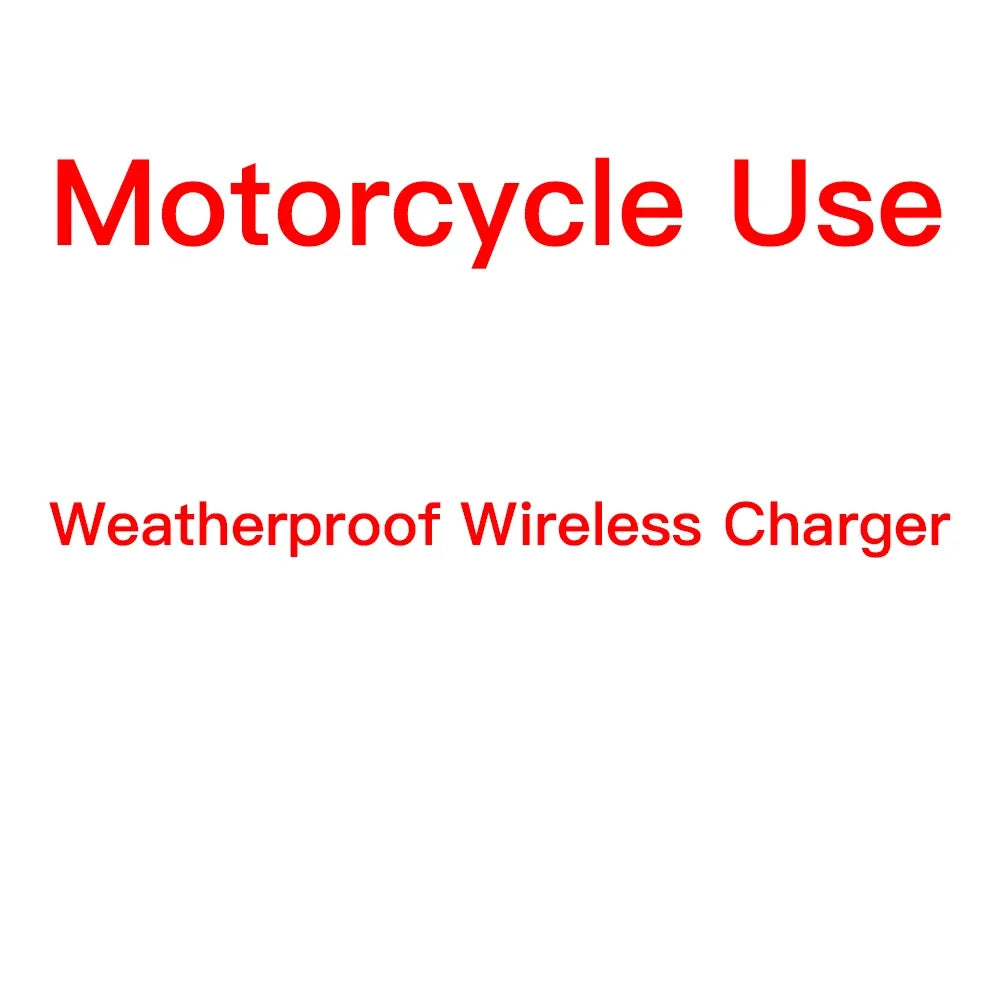Motorcycle Handlebar Stem Fork Phone Mount — Vibration Dampener with MAG Universal Adapter, Wireless Charger & Mirror Brake Compatible