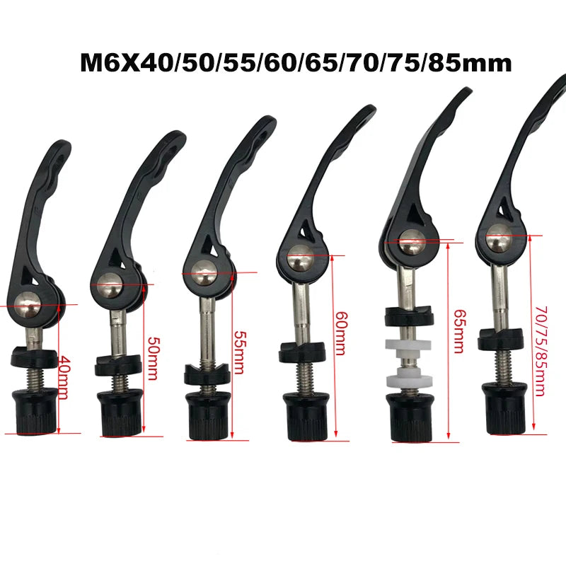 MAXFORD Bicycle Quick Release Cam Lever Seat Post Clamp | M6 Skewer Bolt for 35-85mm Cycling Parts