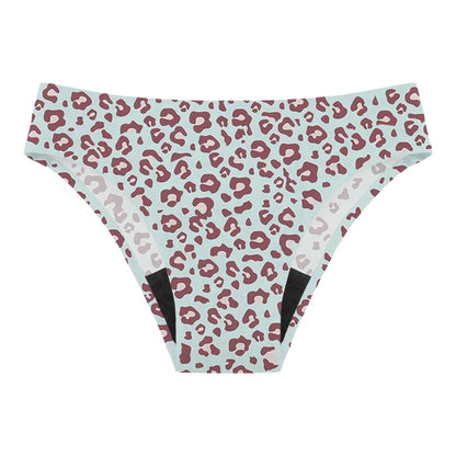 Teen Girls Seamless 4-Layer Leakproof Period Swim Bikini — Fast-Absorb Menstrual Beachwear