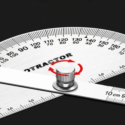 Goniometer Stainless Steel Protractor – Multi-Angle Measuring Ruler for Carpentry, Angle Meter & Finder Tool