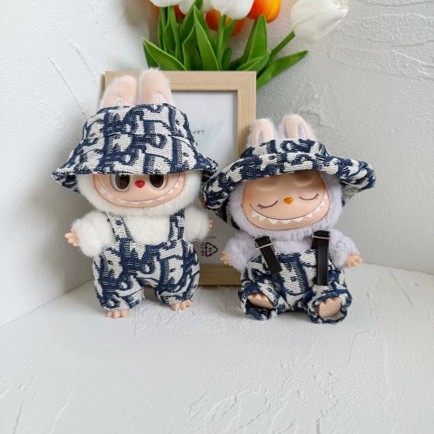 17cm Mini Plush Doll Clothes Outfit – V1 V2 V3 Labubu Strap Skirt Accessories for Kids Gifts