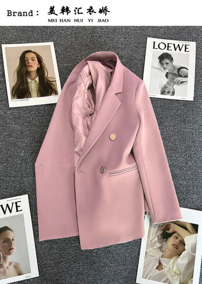 2023 Women's Elegant Single Button Blazer – Slim Fit Long Sleeve Office Jacket for Autumn & Winter