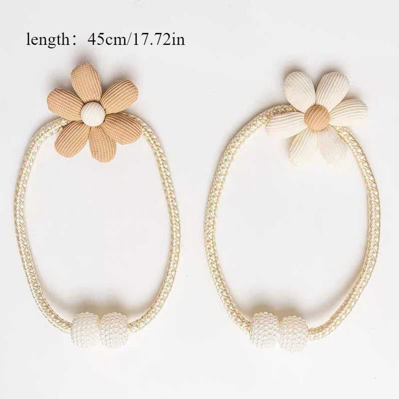 Modern Flower Curtain Ties – Creative Rope Tiebacks for Bedroom & Living Room, Home Curtain Decoration, Perfect Gift