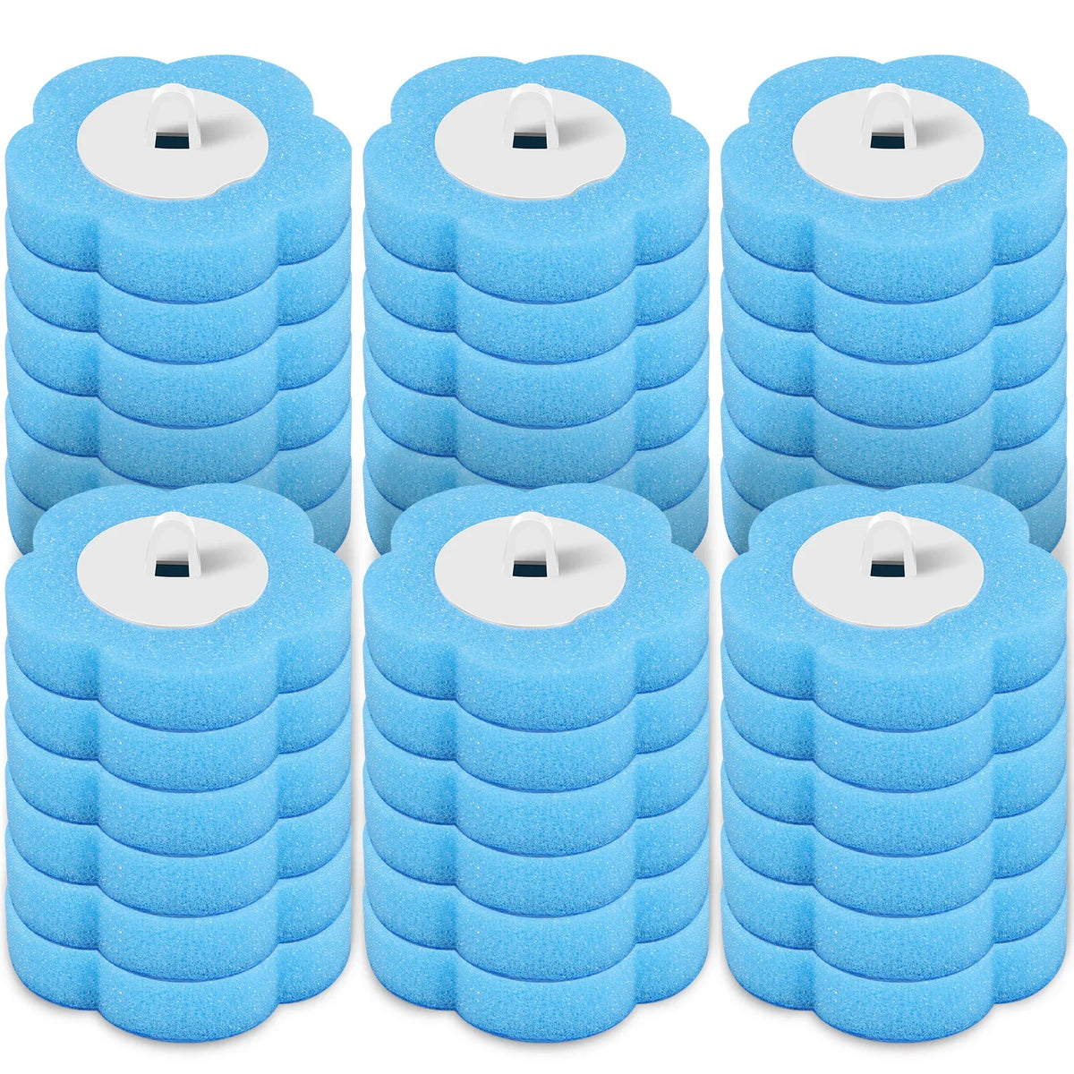 Disposable Toilet Brush Kit - Long Handle Bathroom Cleaner with Replacement Heads & Auto Lid Opening