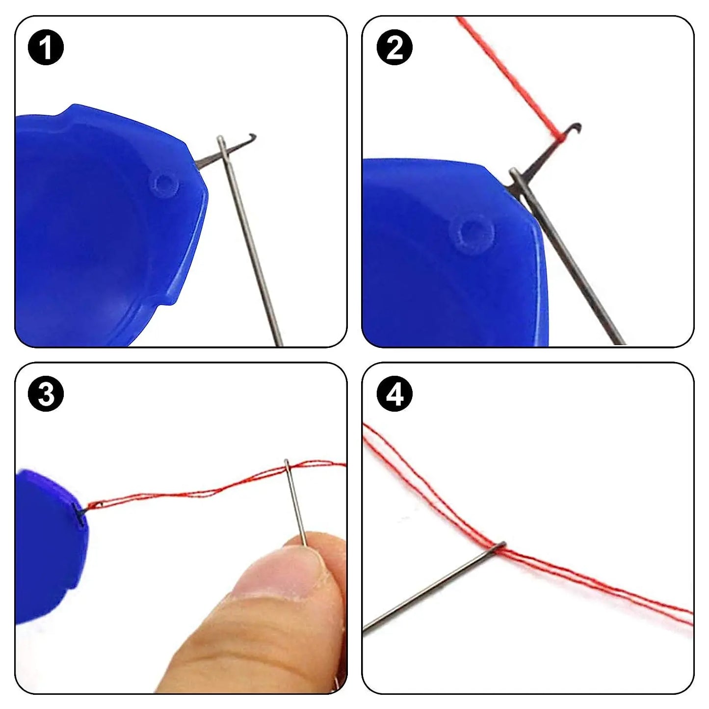 5/10Pcs Automatic Needle Threader – Easy Needlework Accessory for Elderly, DIY Hand & Machine Sewing Tools