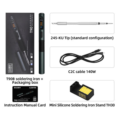 ALIENTEK T90 Soldering Iron – 140W High-Precision Temperature Control 80-450℃ Professional Repair Tool