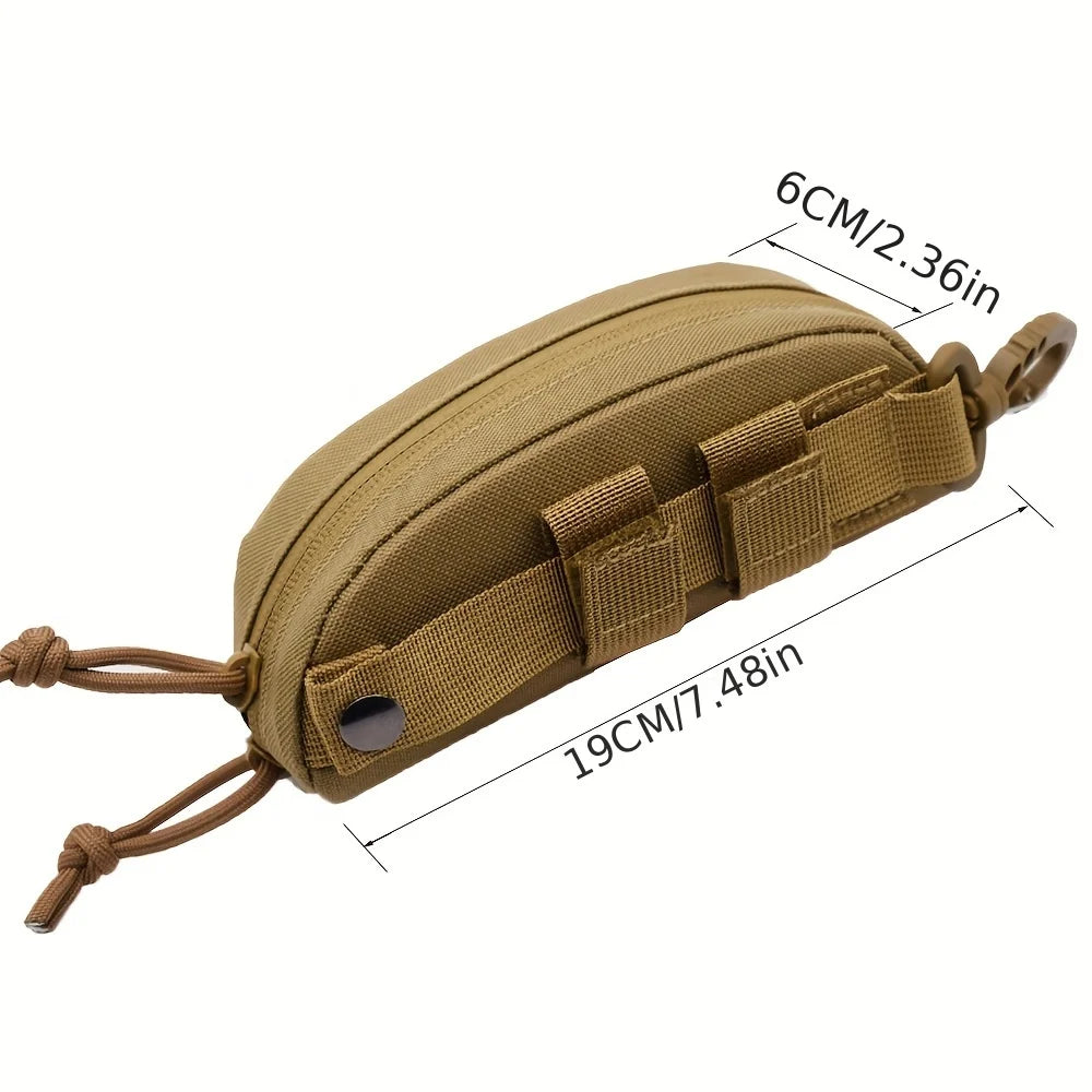 Tactical Molle Hard Case Glasses Pouch – Outdoor Portable Eyewear Protector, Shockproof & Dustproof