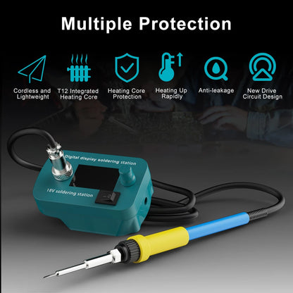 Cordless Electric Soldering Iron – Adjustable 300°C-510°C Metal Welding Gun for Makita 14.4–18V Battery, Repair Tool